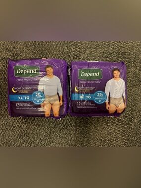 Depends Men’s Night Defense Underwear - XL -